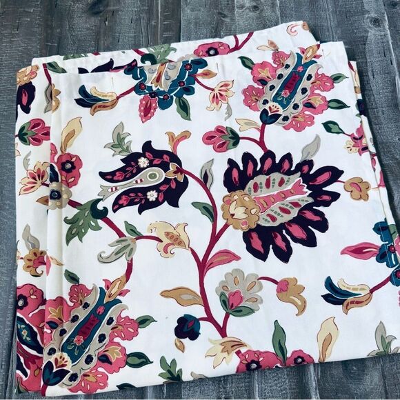 Pink Floral Paisley Print Fabric Target Shower Curtain - Picture 1 of 7